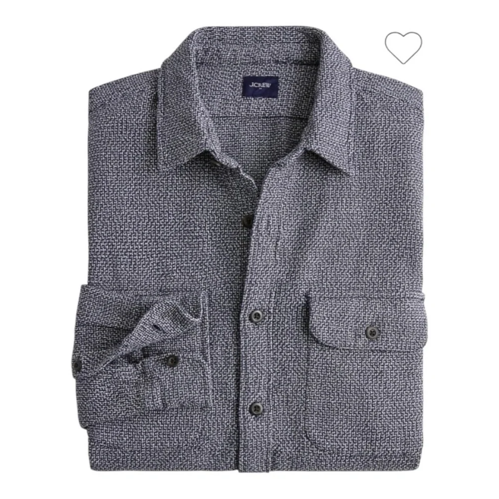J. Crew Woven Work Shirt for Men in Blue Melange